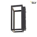SLV LED Outdoor Wandaufbauleuchte QUADRULO, 7,4W, 3000K, 280lm, CRI80, IP55, anthrazit