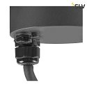 SLV luminaire head M-POL S POLEHEAD IP65, anthracite dimmable