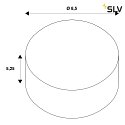SLV Réflecteur DASAR® L/XL 15°, argent