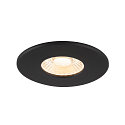 ceiling recessed luminaire UNIVERSAL DOWNLIGHT PHASE set of 12 IP20 / IP65, black dimmable