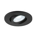 ceiling recessed luminaire UNIVERSAL DOWNLIGHT MOVE PHASE swivelling, set of 12 IP20, black dimmable