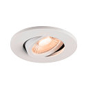 SLV Apparecchio da incasso a soffitto UNIVERSAL DOWNLIGHT MOVE PHASE girevole, Set di 12 IP20, bianco dimmerabile