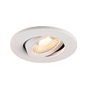 SLV Apparecchio da incasso a soffitto UNIVERSAL DOWNLIGHT MOVE PHASE girevole, Set di 12 IP20, bianco dimmerabile
