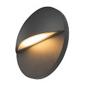 SLV Luminaire mural dextrieur LID II  SINGLE rond, rigide, CCT Switch IP65, anthrazit, mat gradable