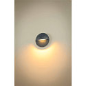 SLV Luminaire mural dextrieur LID II  SINGLE rond, rigide, CCT Switch IP65, anthrazit, mat gradable