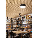 SLV wall and ceiling luminaire MEDO PRO 30 round, DALI controllable IP50, black dimmable