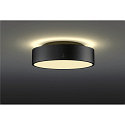 SLV wall and ceiling luminaire MEDO PRO 30 round, DALI controllable IP50, black dimmable