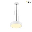 SLV LED Wand-/Deckenleuchte MEDO® PRO 30, rund, 110°, 10W, 3000/4000K, CRI 90, UGR<25, IP50, DALI/Touch dimmbar, weiß