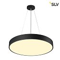 SLV Lampada da parete e soffitto MEDO® PRO 60 rotondo, controllabile da DALI IP50, nero dimmerabile