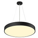 SLV wall and ceiling luminaire MEDO PRO 60 round IP50, black dimmable
