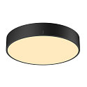 SLV Lampada da parete e soffitto MEDO 40 rotondo, CCT Switch, diretto / indiretto IP50, nero dimmerabile