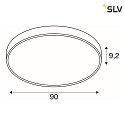 SLV ceiling luminaire MEDO® 90 round, CCT Switch IP50, white dimmable