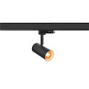 SLV Projecteur triphas NOBLO SPOT rond, pivotant, rotatif IP20, noir gradable