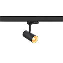 SLV Projecteur triphas NOBLO SPOT rond, pivotant, rotatif IP20, noir gradable