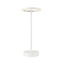 SLV Lampe de table  accu VINOLINA ONE avec variateur tactile, forme de l'anneau IP54, blanche gradable