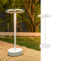 LED Akku-Tischleuchte VINOLINA ONE, IP54, � 14cm Ringform, 2.5W 2700K 125lm, Touch-Dimmer + Ladestation