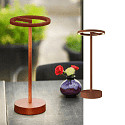 SLV Lampe de table � accu VINOLINA ONE avec variateur tactile, forme de l'anneau IP54, rouille gradable