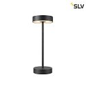 battery table lamp VINOLINA IP54, black dimmable