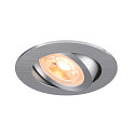 Plafonnier encastr NEW TRIA 68 rond GU10 IP20, aluminium