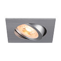 Plafonnier encastr NEW TRIA 68 carr GU10 IP20, aluminium