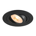 ceiling recessed luminaire NEW TRIA 75 round GU10 IP20, black