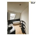 SLV Deckeneinbauleuchte NEW TRIA® 75, rund, GU10, max. 10W, IP20, schwarz