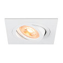 ceiling recessed luminaire NEW TRIA 75 square GU10 IP20, white