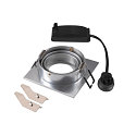SLV ceiling recessed luminaire NEW TRIA 75 square GU10 IP20, aluminium