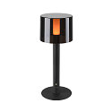 SLV Lampe de table  accu TAHA IP65, noir gradable