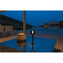 SLV Lampe de table  accu TAHA IP65, noir gradable
