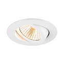 ceiling recessed luminaire NEW TRIA 68 round IP20, white dimmable