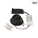 SLV ceiling recessed luminaire NEW TRIA® 68 round IP20, black dimmable