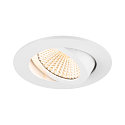 ceiling recessed luminaire NEW TRIA 68 round IP20, white dimmable