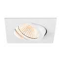 ceiling recessed luminaire NEW TRIA 68 square IP20, white dimmable
