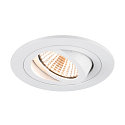 ceiling recessed luminaire NEW TRIA 75 round IP20, white dimmable
