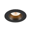 ceiling recessed luminaire NEW TRIA 68 round IP20 / IP65, black dimmable