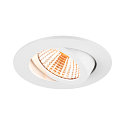 SLV ceiling recessed luminaire NEW TRIA 68 round IP20, white dimmable