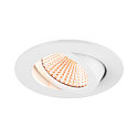SLV ceiling recessed luminaire NEW TRIA 68 round IP20, white dimmable