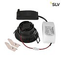 SLV LED Deckeneinbauleuchte NEW TRIA® 68, rund, 11W, 1800-3000K, CRI 90, IP20, dimmbar, 60°, schwarz