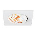 SLV Plafonnier encastr NEW TRIA 68 carr IP20, blanche gradable