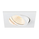 ceiling recessed luminaire NEW TRIA 68 square IP20, white dimmable