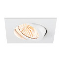 SLV ceiling recessed luminaire NEW TRIA 68 square IP20, white dimmable