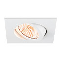 SLV ceiling recessed luminaire NEW TRIA 68 square IP20, white dimmable