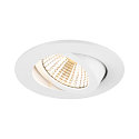 ceiling recessed luminaire NEW TRIA UNIVERSAL 68 round IP20, white dimmable