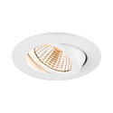ceiling recessed luminaire NEW TRIA UNIVERSAL 68 round IP20, white dimmable