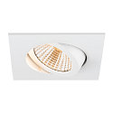 ceiling recessed luminaire NEW TRIA UNIVERSAL square IP20, white dimmable