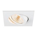 SLV ceiling recessed luminaire NEW TRIA UNIVERSAL square IP20, white dimmable