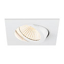 SLV ceiling recessed luminaire NEW TRIA UNIVERSAL square IP20, white dimmable