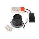 SLV ceiling recessed luminaire NEW TRIA UNIVERSAL round IP20 / IP65, black dimmable