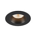 SLV ceiling recessed luminaire NEW TRIA UNIVERSAL round IP20 / IP65, black dimmable